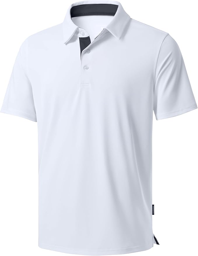 Men's Golf Shirts Dry Fit Moisture Wicking Performance Short Sleeve Collared by GGradual