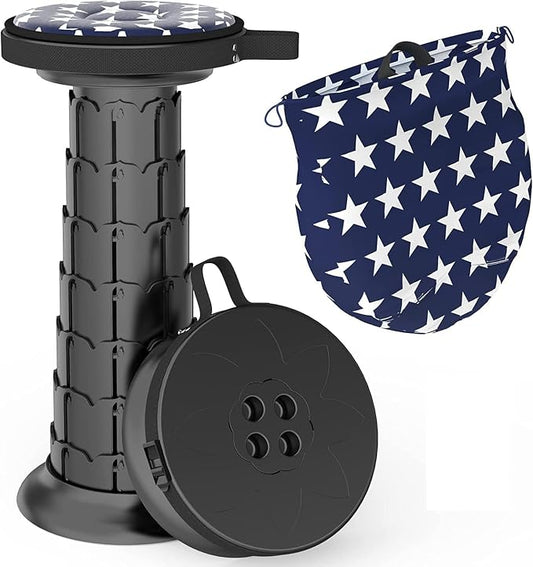ALEVMOOM Upgraded 20.4" Portable Collapsible Folding Stool by Wemakeitbetter