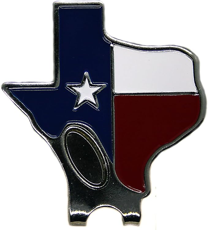 USA Flag Golf Ball Marker with USA Flag Hat Clip - Image 3