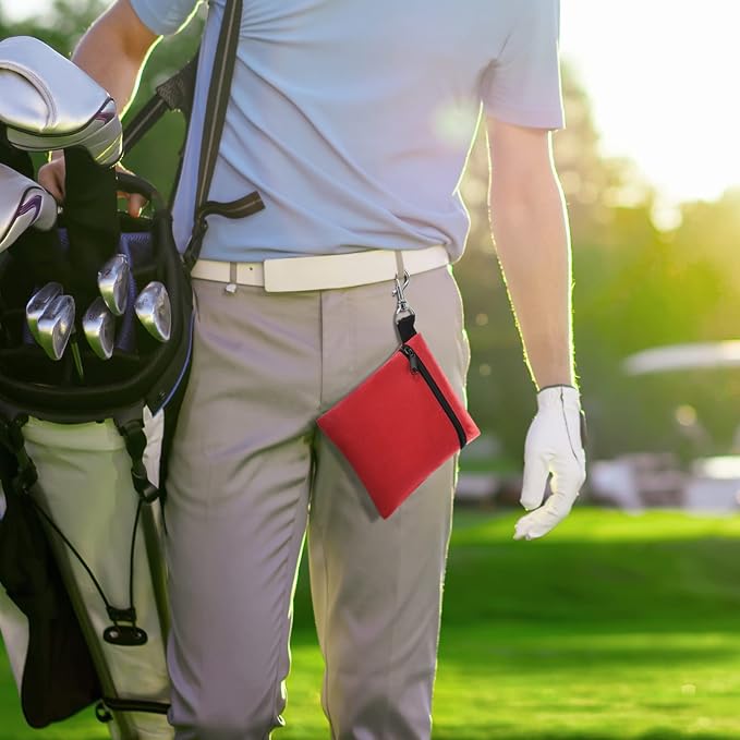 BuyAgain Golf Tee Pouch, 5.62 X 6.87 Inch Professional Zipper Golf Tee/Ball - Image 6