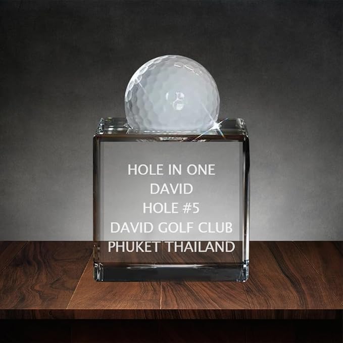 Personalized Hole in One Golf Ball Display Case, Custom Name Hole in One Golf - Image 3
