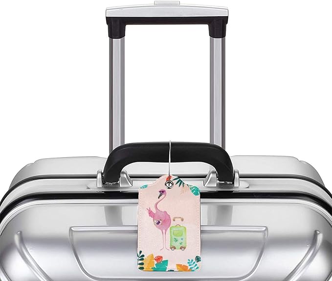 Flamingo 2 Pcs Luggage Tags, Privacy Cover Id Label - Image 5
