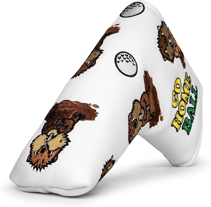 Barudan Golf Putter Head Cover Magnetic Blade Putter Cover Headcover Gopher by BarudanGolf
