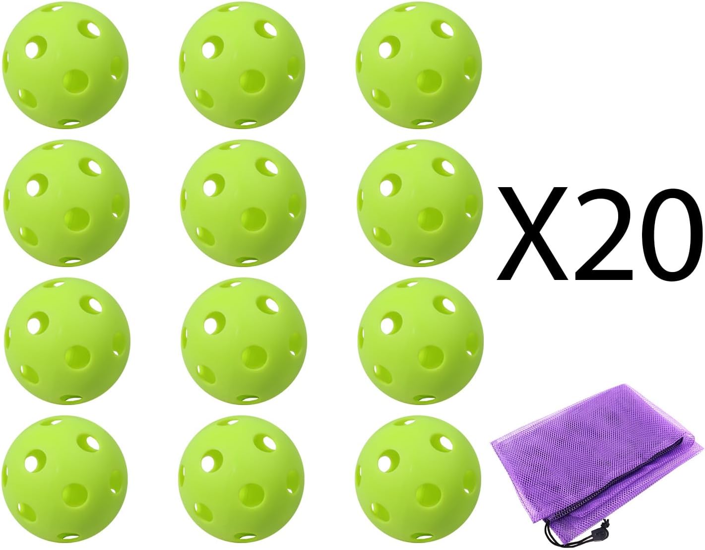 GSE Games & Sports Expert Practice Baseballs, Plastic Baseballs Training, Hollow Airflow Softballs for Pitching, Batting, Catching for All Skill Levels (Several Styles Available)