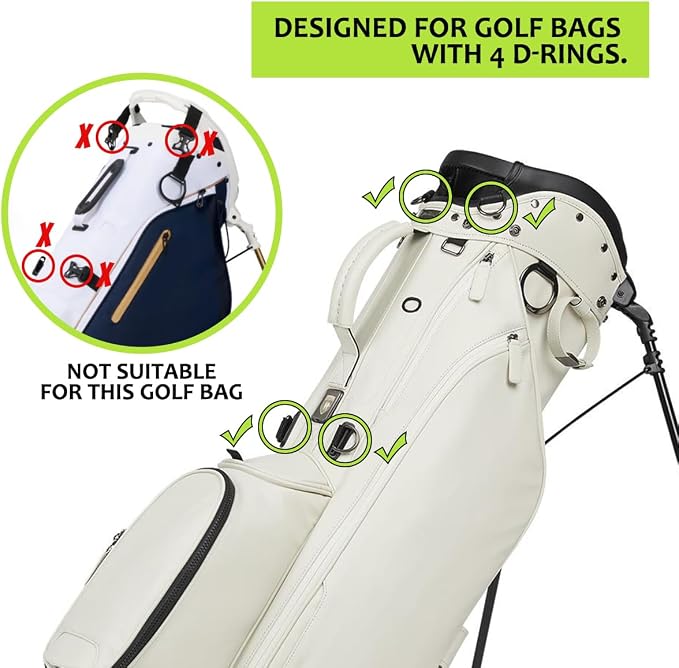 Golf Bag Straps Replacement Golf Adjustable Waterproof Star Golf Bag Backpack - Image 5