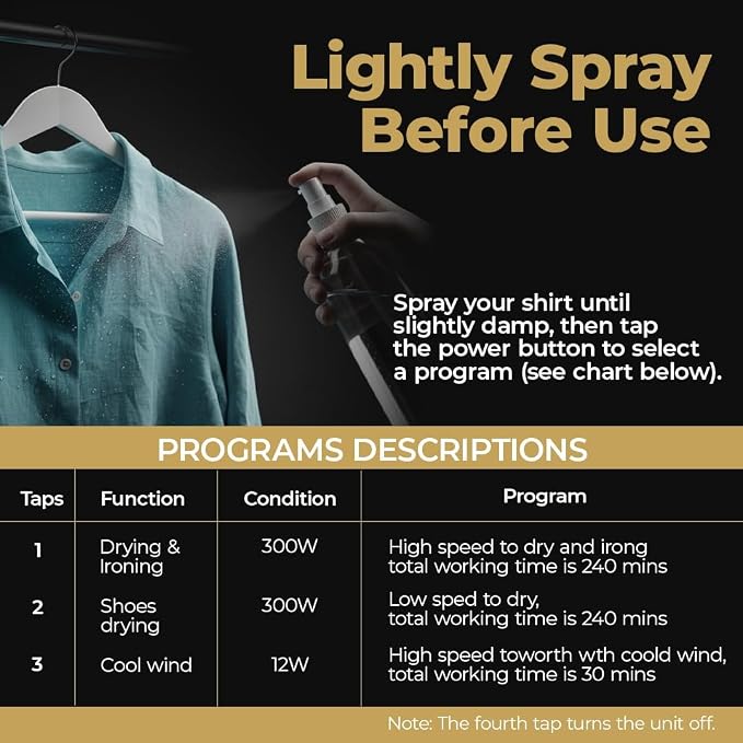 VOYAGE – Portable Travel Shirt Press & Wrinkle Remover - Image 8