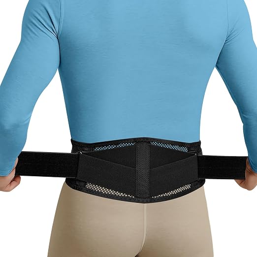 Thin & Lightweight Back Brace for Lower Back Pain Relief – Slim, Breathable by SupportBeltsforWomenandMen