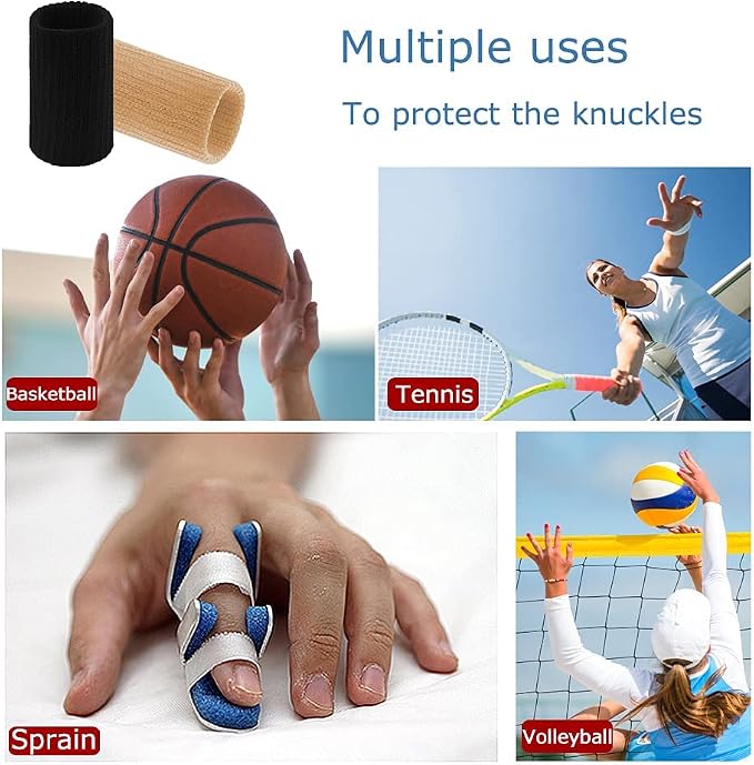 20 Pcs Finger Splints, Finger Sleeves Protectors Finger Brace Sport Finger - Image 7