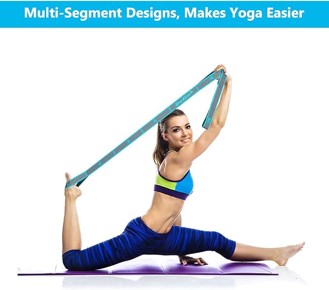 Stretch Strap, Elastic Yoga Stretching Strap, Dance & Gymnastics Exercise and - Image 4