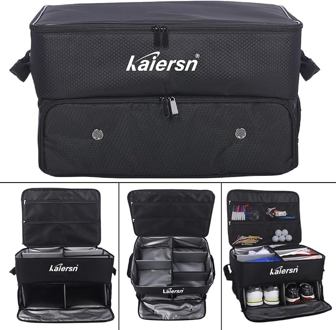 2 Layer Golf Trunk Organizer, Waterproof Car Golf Locker - Image 5