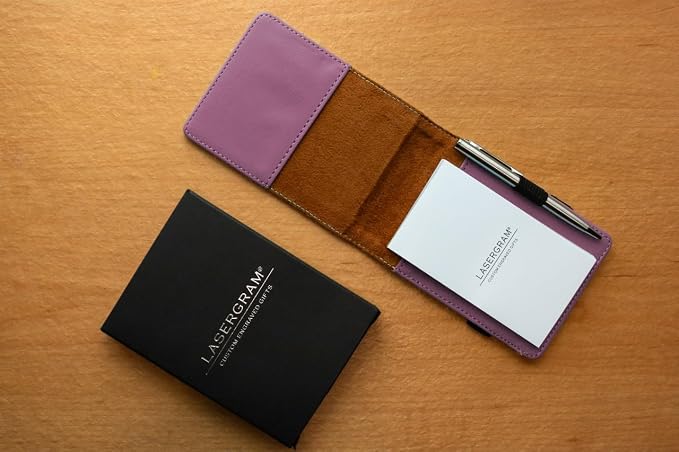 LaserGram Mini Padfolio with Notepad and Pen, Golfer Golfing, Personalized - Image 3