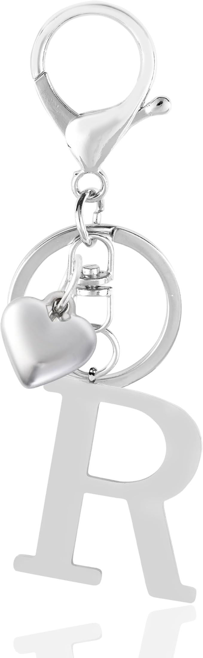 Metal Heart Alphabet Keychain for Women, Girls by Anhbkar