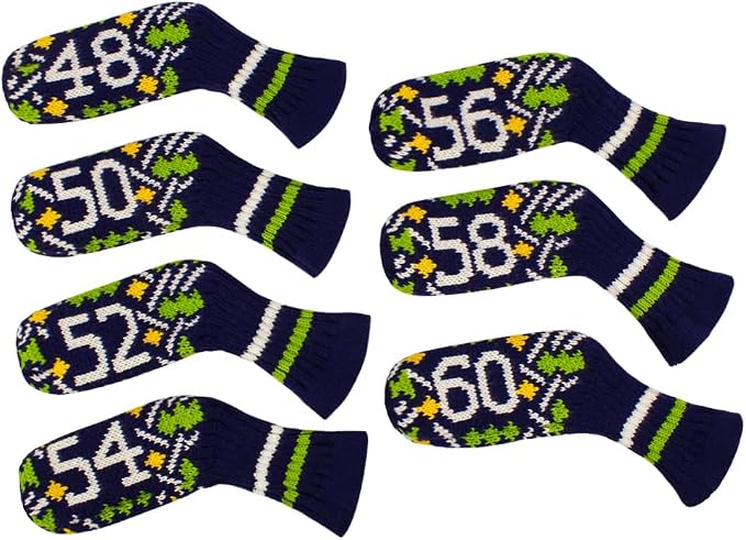 Scott Edward 1/7/10 Pcs Knitted Golf Club Head Covers by ScottEdward