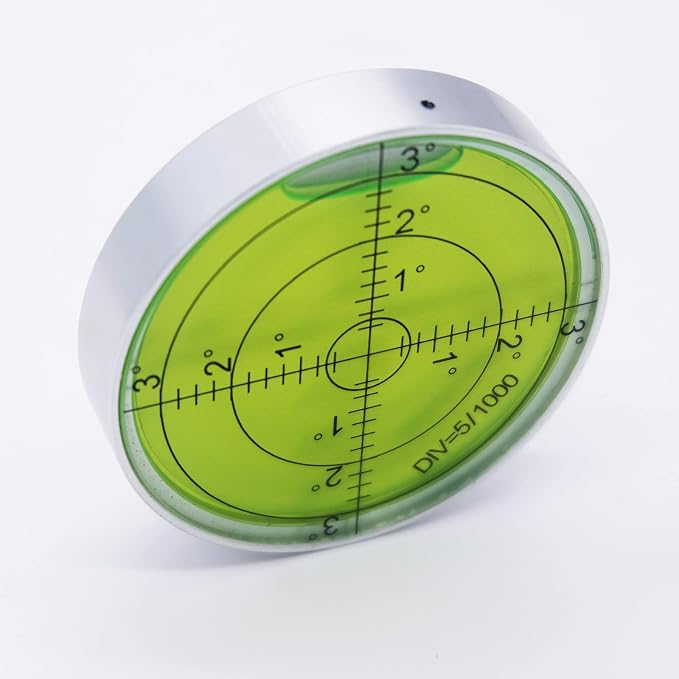 Aluminium High Precision Horizontal Leveler Bubble Level Tool Circle Round 2.4 - Image 2