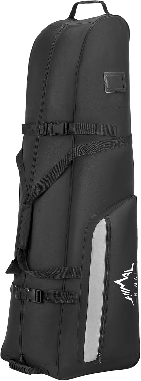 Himal Outdoors Soft-Sided Golf Travel Bag with Wheels - Heavy Duty 600D Polyester Oxford Wear-Resistant, Excellent Zipper Universal Size