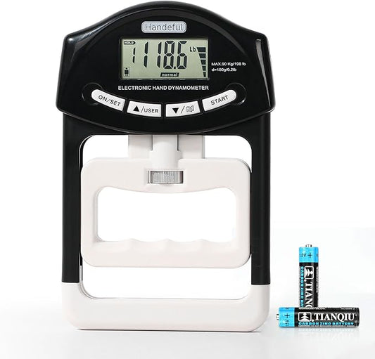 Handeful Grip Strength Tester, Hand Grip Dynamometer, Electronic Handgrip by Handeful