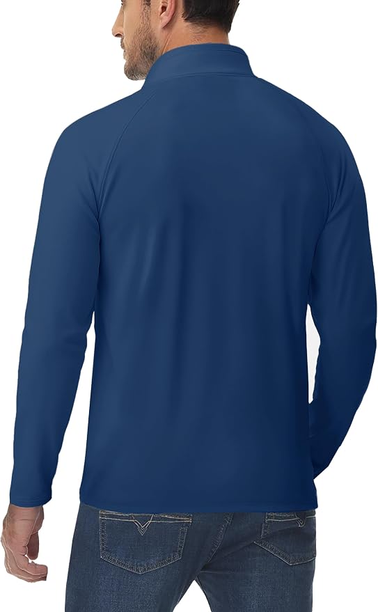 Boladeci Men's Quarter Zip Pullover Premium Fleece Lined Long Sleeve Golf - Image 6