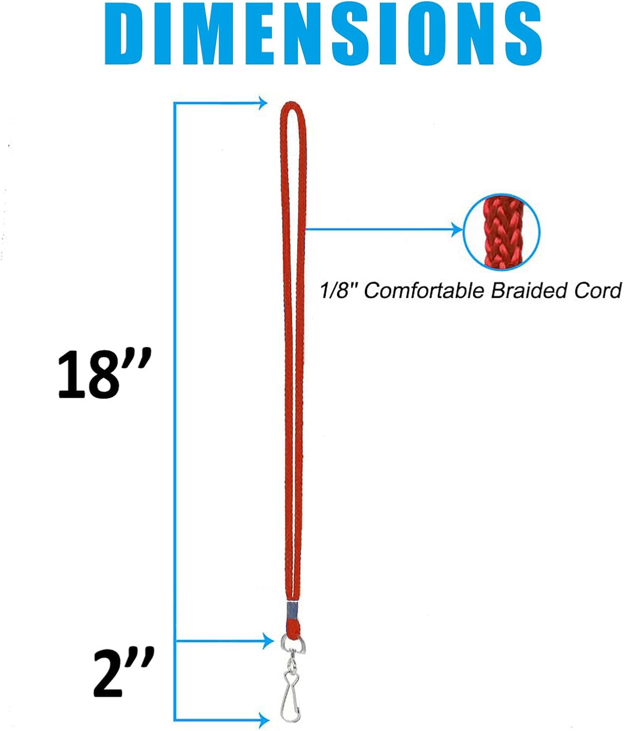 120 Pcs Red Lanyards Premium Bulk Lanyards Round 36" with Swivel J Hook for ID Name Badge Holder, VIP, School, Kids, Coach, Conference, Festival and Hang Keys