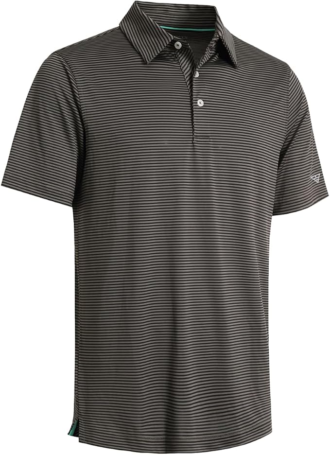 Golf Shirts for Men Dry Fit Short Sleeve Print Performance Moisture Wicking by MAELREG