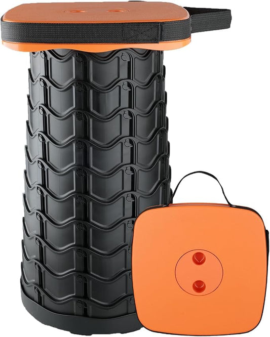 Boreeman Upgraded Collapsible Stool, Square Portable Stool, Lightweight Yet by Boreeman