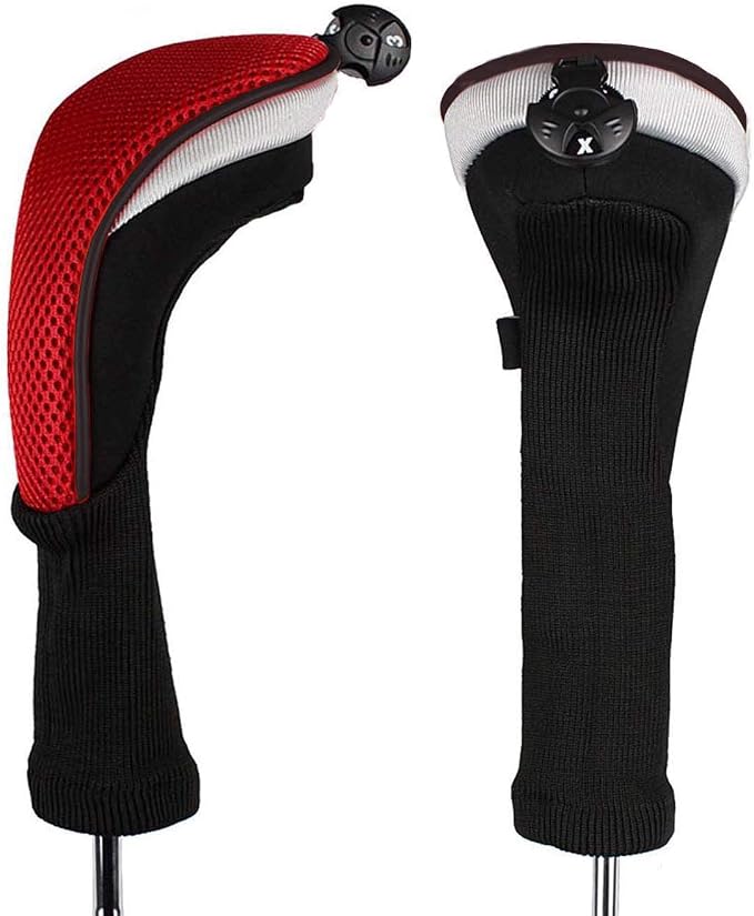 Golf Club Head Covers for Woods and Driver Hybrids Fairway Value Pack - Image 2