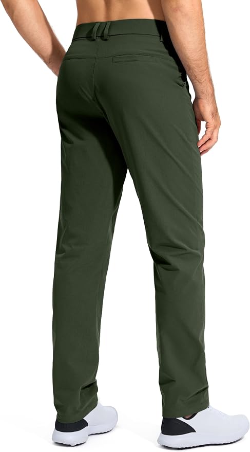 Pudolla Men's Golf Pants Stretch Work Dress Comfy Pants 30"/32"/34" Lightweight - Image 2