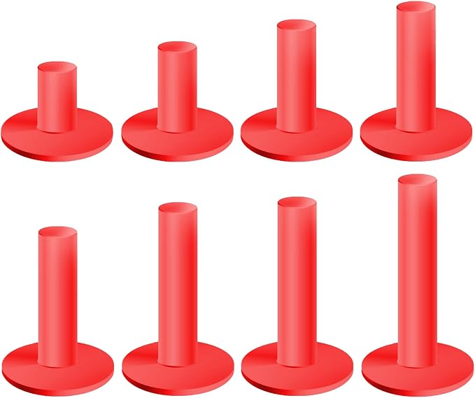 Rubber Golf Tees for Mats & Indoor Golf Simulators by Solvora