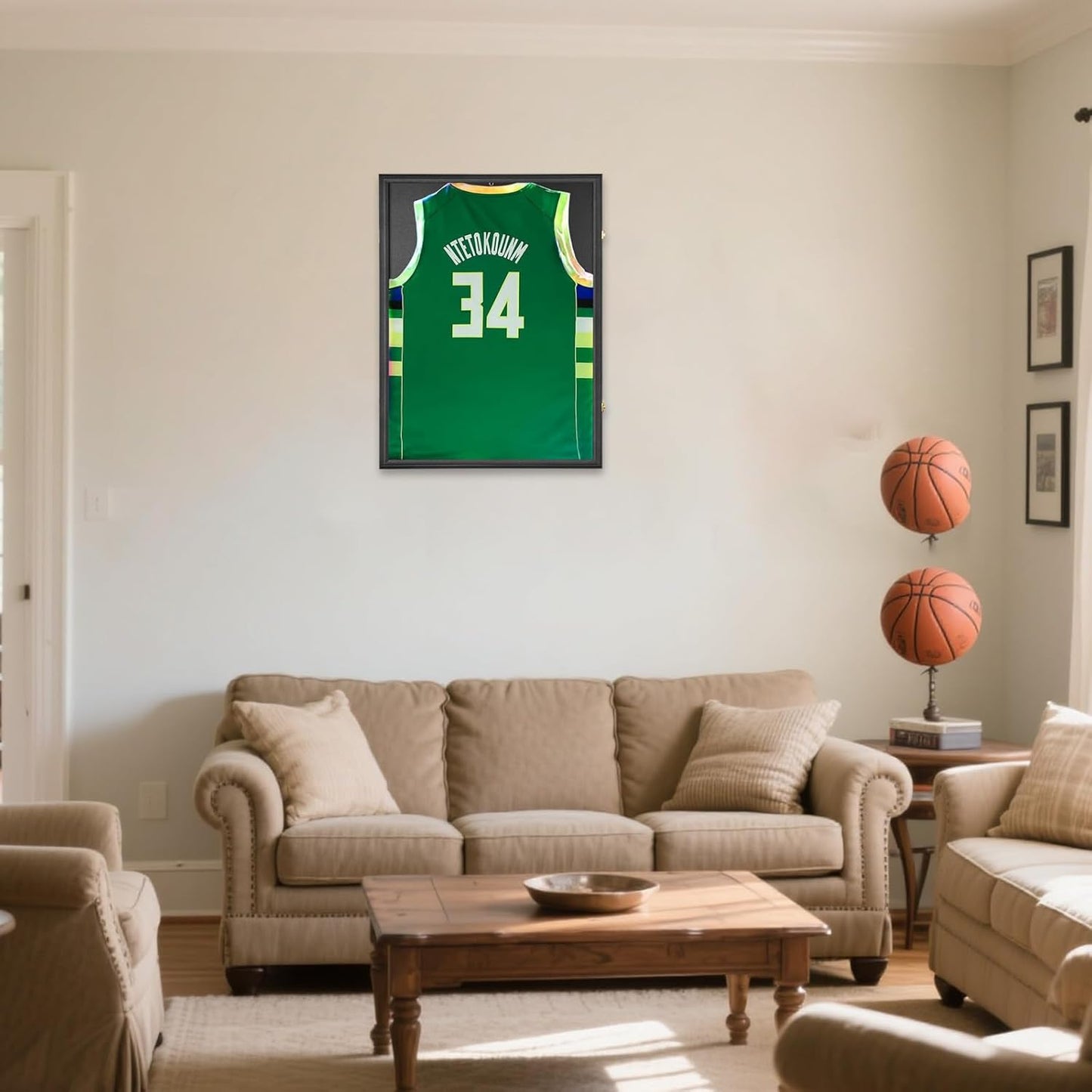 IHEIPYE Jersey Frame Display Case 6 Pack - Large Sport Jersey Shadow Box with 98% UV Protection Acrylic for Baseball, Basketball, Football, Soccer, Hockey, Shirt and Uniform