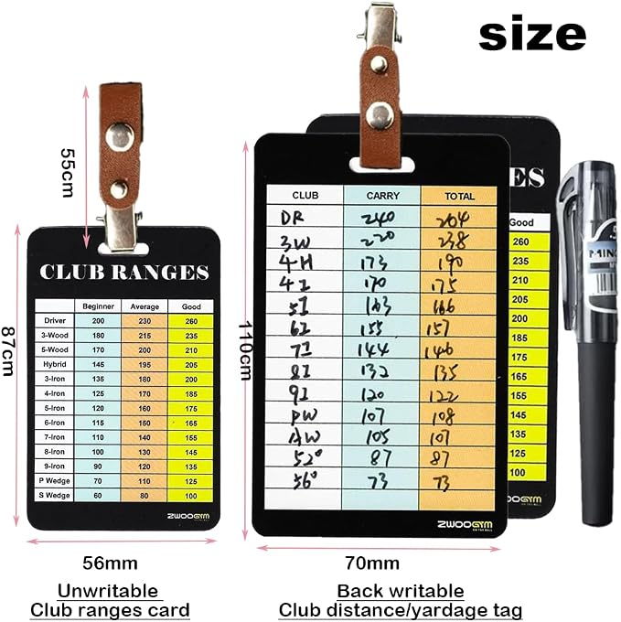 Golf Club Distance Range Cards - Image 4