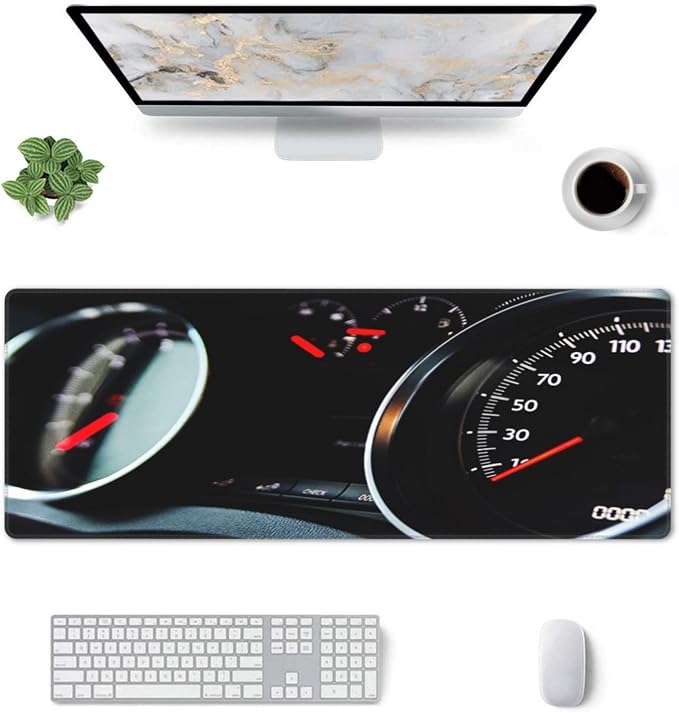 Automobile Dashboard Race Car Mouse Pad, Racing Car Large Big Gaming Mouse Pad - Image 2