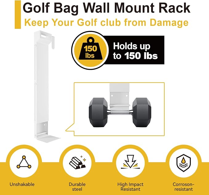 Wall Mount Golf Bag Storage Rack - Image 3