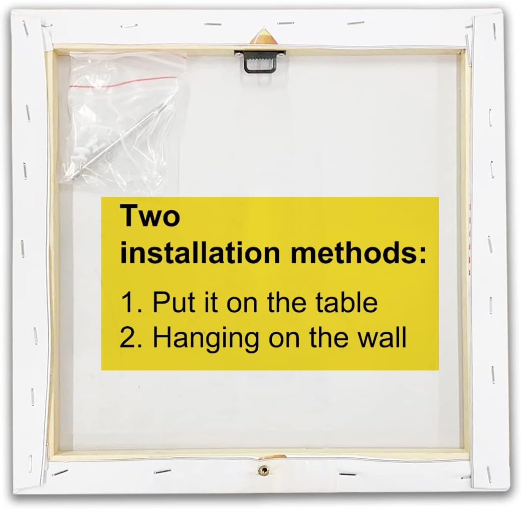 I'm on the Golf Course Canvas Prints Wall Art Decor Desk Sign Golfing Poster Painting Framed Artwork 8 x 8 Inch Rustic Home Office Shelf Wall Decoration Gift for Golf Lover