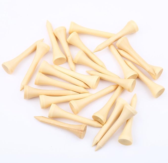 Acouto Wooden Tees 100pcs 1 Pack - Image 7