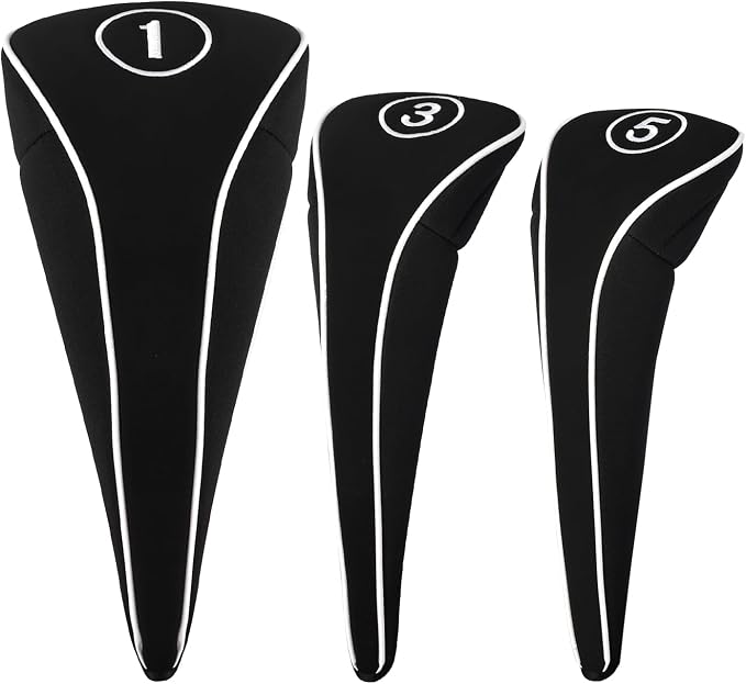 Golf Club Head Covers with Zipper - Image 2