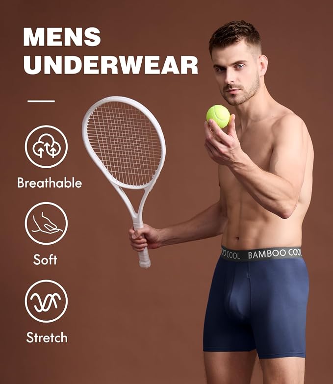 BAMBOO COOL Men's Ultra ComfortSoft Underwear, Moisture Wicking & Breathable No - Image 2