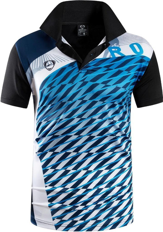 jeansian Men's Sport Outdoor Quick Dry Fit Short Sleeves Polo Tee Shirt Tshirt T-Shirt Tops Golf Tennis Bowling LSL195