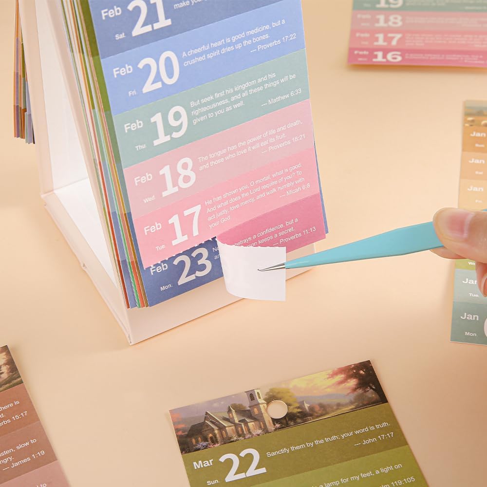2026 calendar 2026 desk calendar January-December Calendar Bible Theme 8.7“ x4” Desk Calendars for Office Home Planning & Organizing
