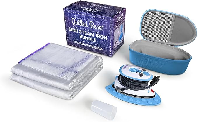 The Quilted Bear Mini Iron, Rest & Ironing Mat - Image 8