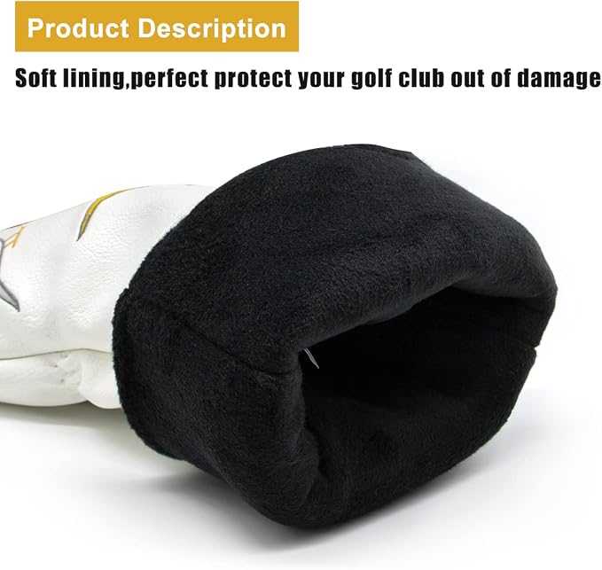 Golf Club Head Covers Birdie Driver Headcovers Fairway Wood Covers Hybrid Cover - Image 7