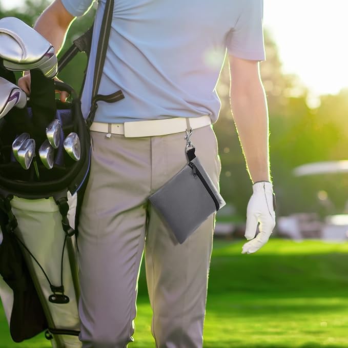 BuyAgain Golf Tee Pouch, 5.62 X 6.87 Inch Professional Zipper Golf Tee/Ball - Image 6
