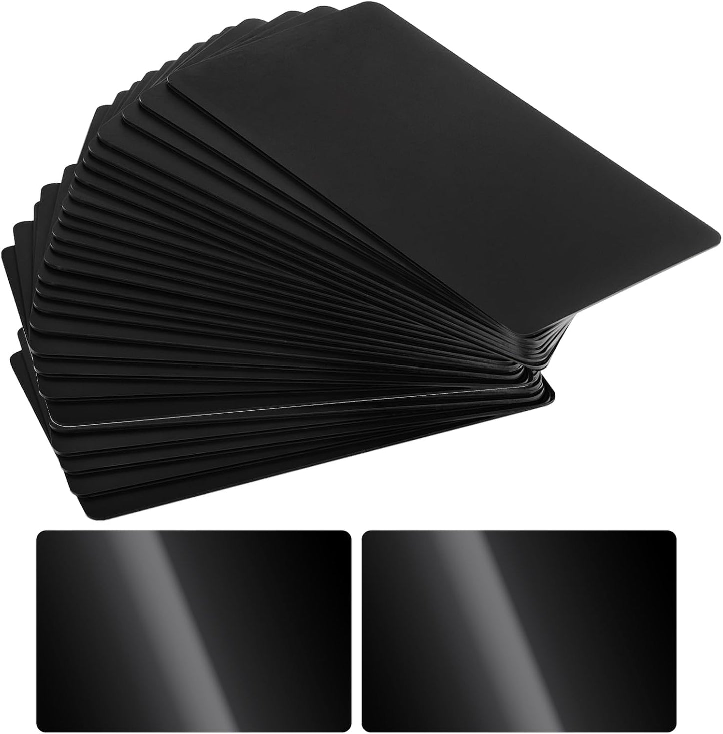 100 Pcs Black NFC Cards Rewritable Ntag 215 Blank PVC Card Programmable NFC Tag Business Black Card Chip Byte Tag Work with All NFC App Plastic ID NFC Tags for ID Badge Credit Cards Identification