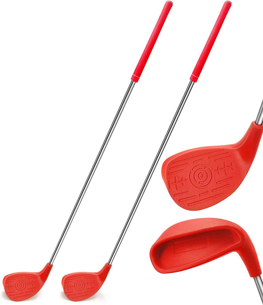 2-Pack Club Golf for Backyard Outdoor Golf with Lightweight Shaft – Play Golf Chipping Game in Parks, Yards, Grass – Ideal for Plastic & Foam Balls – Fun for All Ages