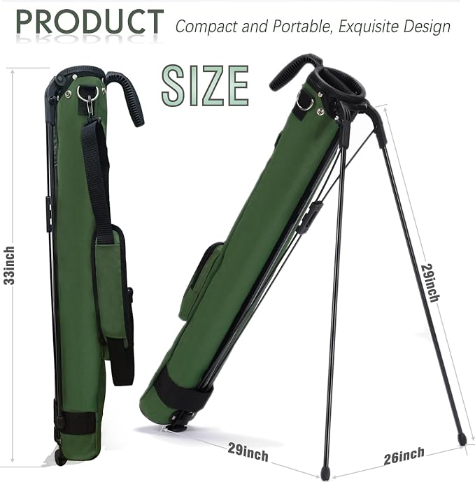 Lightweight Golf Stand Bag, Portable Golf Carry Bag - Image 5