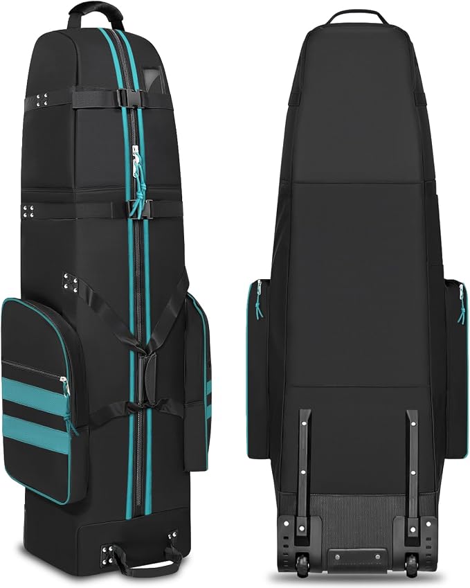 Golf Travel Bag with Wheels, Outdoors Heavy Duty 900D Polyester Waterproof by Unknown