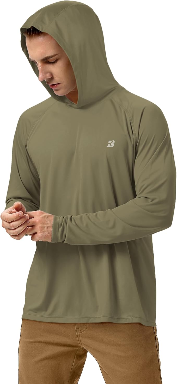 Roadbox UPF 50+ Fishing Shirts for Men, Long Sleeve UV Sun Protection Hoodie - Image 2