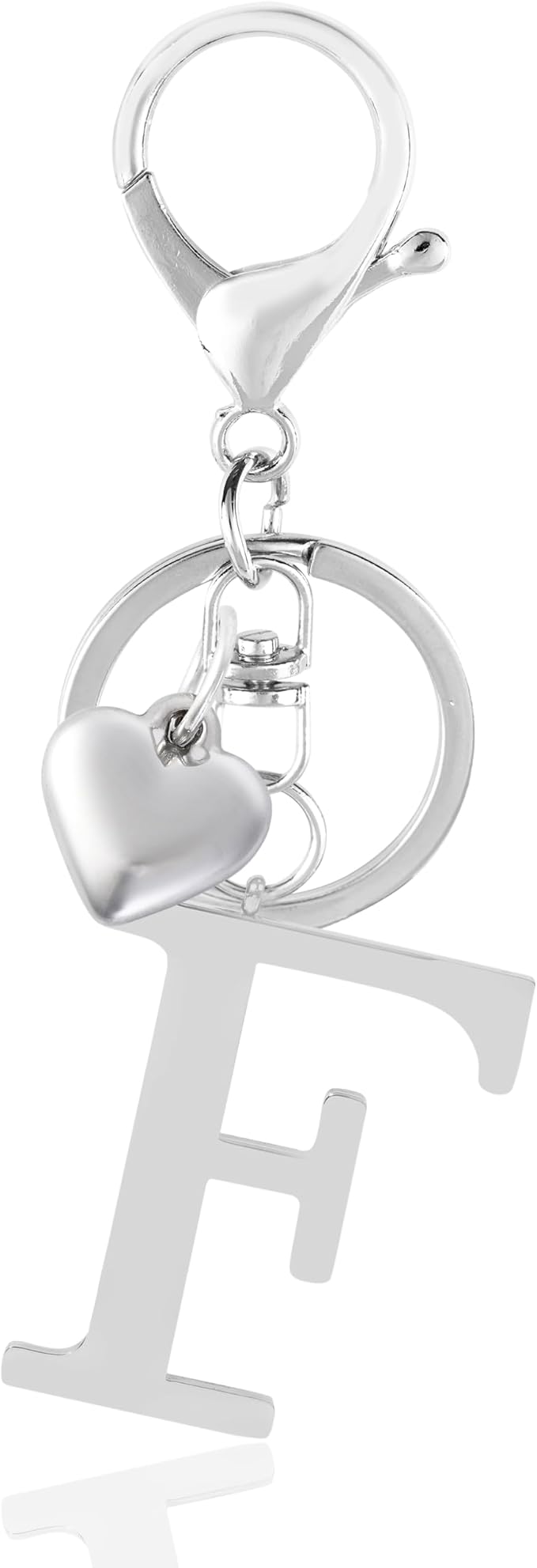 Metal Heart Alphabet Keychain for Women, Girls by Anhbkar