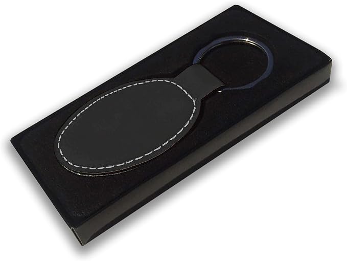 LaserGram Oval Keychain, Golf Ball, Personalized Engraving Included - Image 2