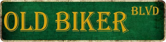 Motorcycle Gifts For Men Man Cave Decor Old Biker Blvd Metal Sign Best Gifts by Unknown