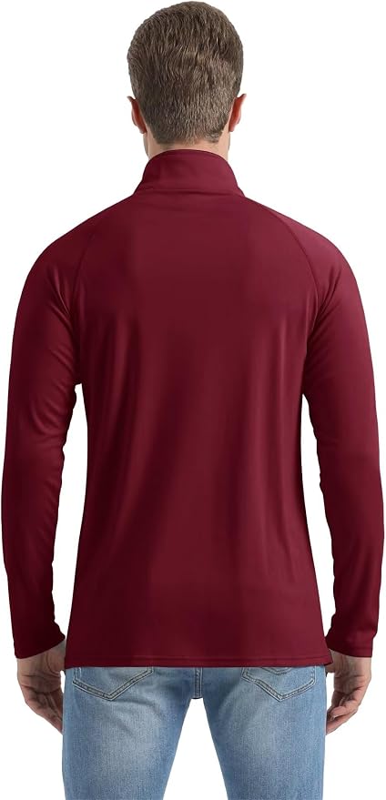 Boladeci Men's UPF 50+ Sun Shirts 1/4 Zip Long Sleeve SPF UV Protection - Image 7