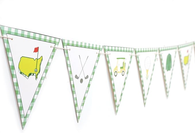 Golf Themed Birthday Banner by BEADED